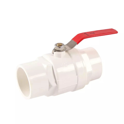 1/2&quot; To 4&quot; One Way Water Valve Plastic PVC Body Three Piece Ball Valve