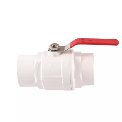 1/2&quot; To 4&quot; One Way Water Valve Plastic PVC Body Three Piece Ball Valve