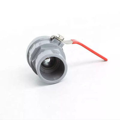 Bidirectional Two Piece Ball Valve PVC Stainless Steel Threaded