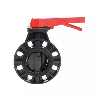 8&quot; Two Way Butterfly Valve PP Disc Valve Seat Manual Transmission