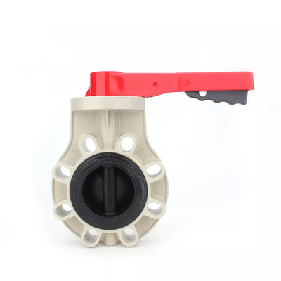 Anticorrosion Flange UPVC Butterfly Valve Pvc 4 Inch With Wafer Handle