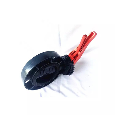 Polypropylene Plastic Butterfly Valve Hygienic Stainless Steel Lever Handle