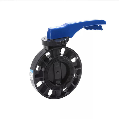Pneumatic 2 Inch 8 Inch PVC Butterfly Valve Chemical Resistance