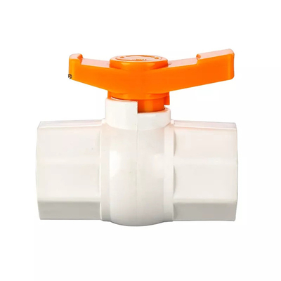 White PN10 UPVC Octagonal Ball Valve Plastic 1/2&quot;-4&quot; Port Size