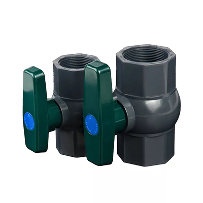 ODM UPVC Octagonal Ball Valve Black 2 Inch Plastic Ball Valve