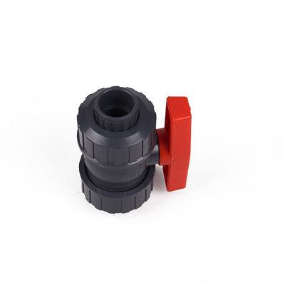 1 Inch Threaded PVC Ball Valve Socket PVC Single Union Ball Valve Flanged