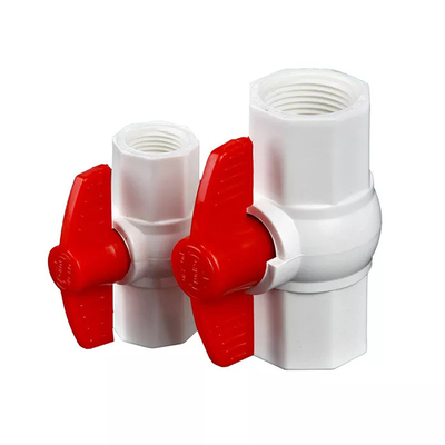 1/2&quot; 3/4&quot; UPVC Ball Valve Irrigation Thread PP Compressed Plastic