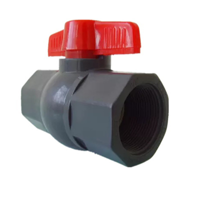 Male To Female Ball Valve UPVC Octagonal Ball Valve Black OEM