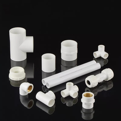 Water Supply Pvc Drain Tee Plastic Pipe Fittings PN25 Pressure