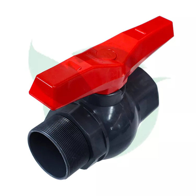 Black Plastic Blocking PVC Shut Off Valve Water Shut Off Valve For Plastic Pipe