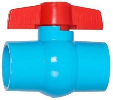 Contamination Prevention PVC Conical Valve Blue Pvc Compact Ball Valve