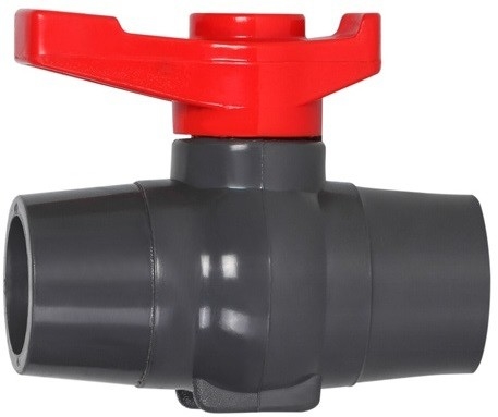 Contamination Prevention PVC Conical Valve Blue Pvc Compact Ball Valve