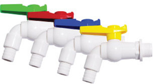 Single Hole PP Faucet PVC Plastic Taps For Water Containers