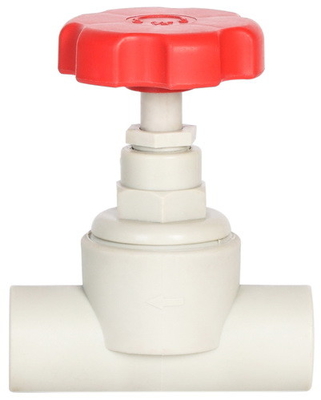 DN15 Globe PVC Shut Off Valve Anti Corrosion 2 Pvc Shut Off Valve