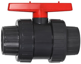 Dark Gray Chemical Plastic Ball Valve Hydrophobic 1 PVC Ball Valve