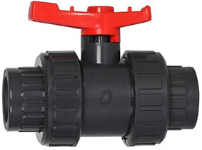 Dark Gray Chemical Plastic Ball Valve Hydrophobic 1 PVC Ball Valve