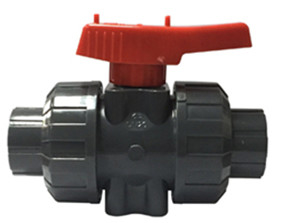 Dark Gray Chemical Plastic Ball Valve Hydrophobic 1 PVC Ball Valve