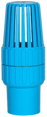 Blue Bottom 4 Inch Pvc Foot Valve 50mm Price Corrosion Resistance