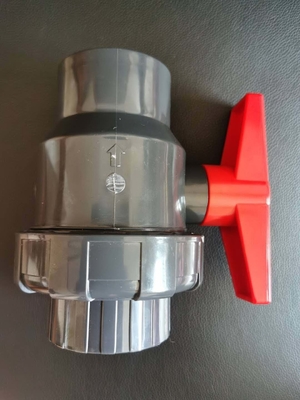 PN10 2 Inch PVC Ball Check Valve National Standard To Prevent Scaling