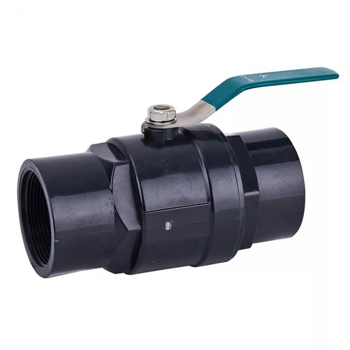 3" 4" PVC Two Piece Ball Valve UPVC With SS Lever Handle