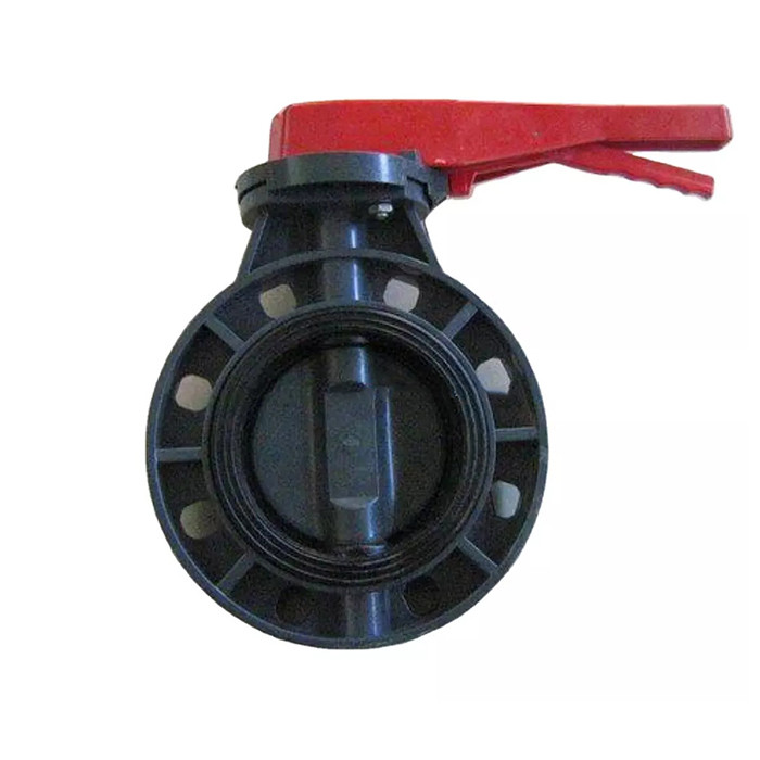 Pneumatic 8 PVC Butterfly Valve Wafer Lug Type For Construction