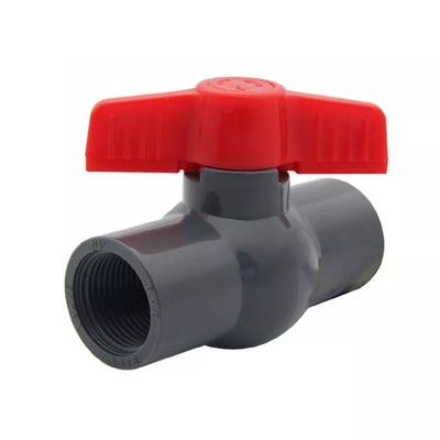 1.6MPa 1 Way PVC Compact Ball Valve 1 PVC Ball Valve Threaded