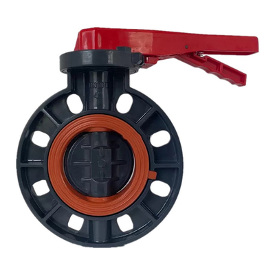 Polypropylene Plastic Butterfly Valve Hygienic Stainless Steel Lever Handle