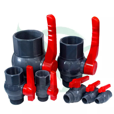 Black Plastic Blocking PVC Shut Off Valve Water Shut Off Valve For Plastic Pipe